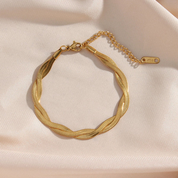 Madiorelle | Bracciale intrecciato in oro 18 carati