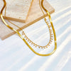 Marizanne | Luxe Snake Choker & Pearl Jewelry Set 18K Gold