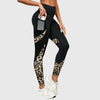 High-Waisted Leopard Print Training Pants