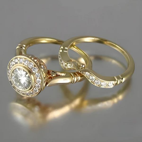 CONFEZIONE ANELLI IN ORO VINTAGE E ZIRCONIA