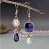 Retro Blue Stone Earrings