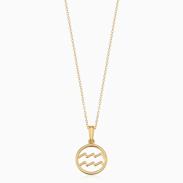 Rosalyette | Zodiac Sign Necklace 18k Gold