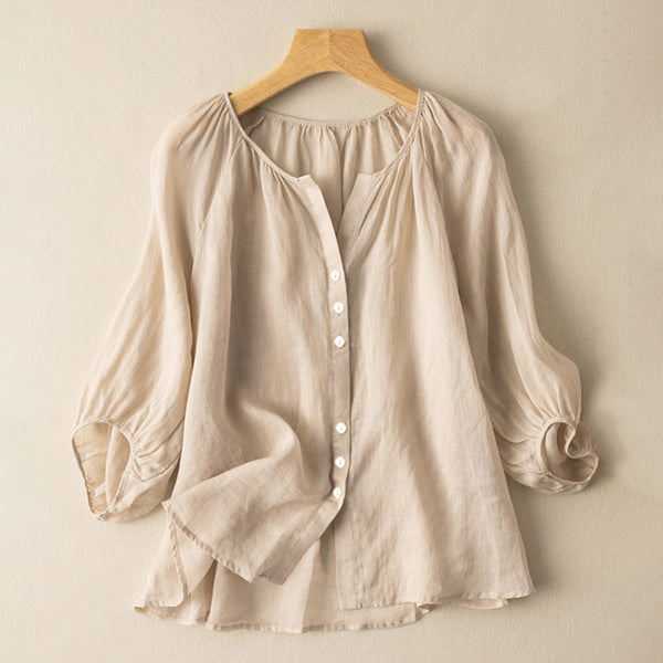 Alena | Linen Blouse
