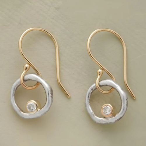 ORECCHINI VINTAGE IN ORO E ARGENTO