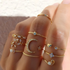 10 PACK BOHEMIAN SILVER & GOLD PLATED RINGS