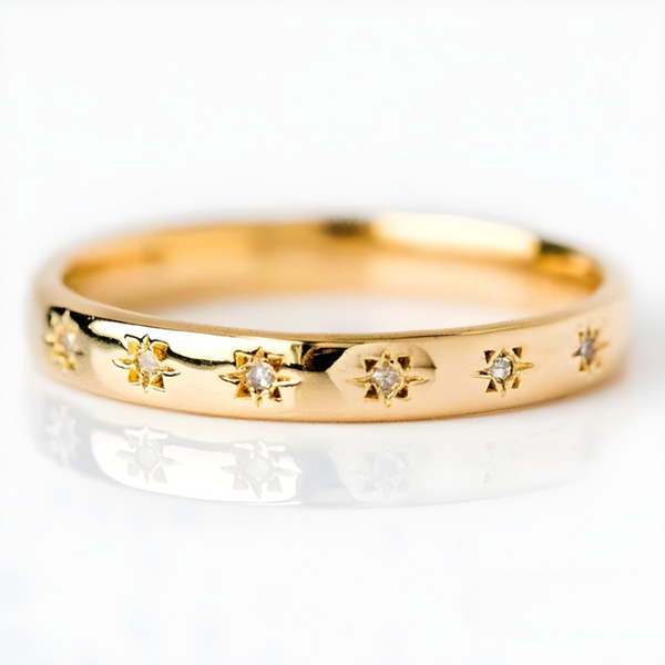 ANELLO VINTAGE IN ORO E ZIRCONIA