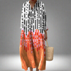 Tessa | Abstract Drip Print Maxi Dress