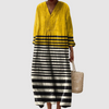 Ophelia | Sunshine Stripe Relaxed Midi Dress