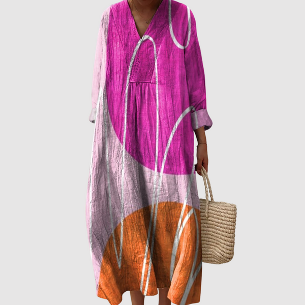 Erica | Sunset Arc Midi Dress