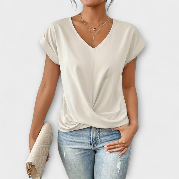 Carlinda | Elegant V-neck Top