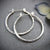Retro Silver Hoop Earrings