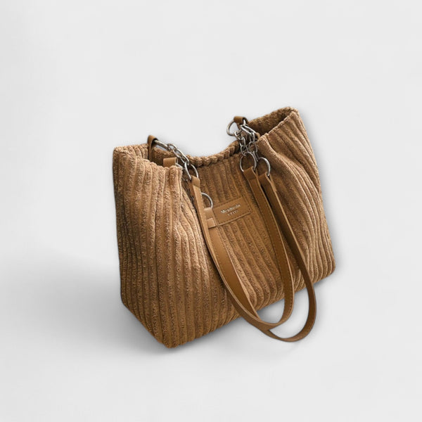 Olivia - Soft Cord Shoulder Bag