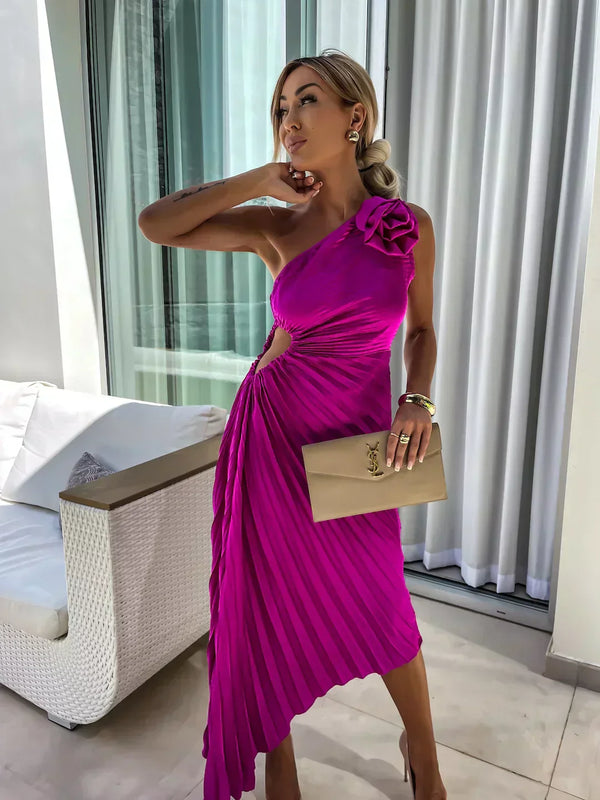 Iria – Romantic Floral Midi Dress