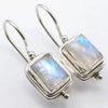 Retro Moonstone Square Earrings