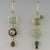 Retro Green Drop Earrings