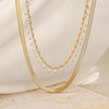 Marizanne | Luxe Snake Choker & Pearl Jewelry Set 18K Gold