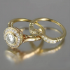 CONFEZIONE ANELLI IN ORO VINTAGE E ZIRCONIA 