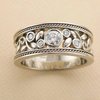 Antique Silver Ring with Zirconia