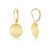 Retro Golden Disc Earrings