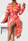 Everly™ | Elegant Wrap Dress with Print