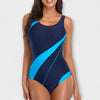 Sporty One-Piece Swimsuit with Back Cut-Out