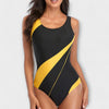 Sporty One-Piece Swimsuit with Back Cut-Out
