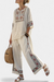Tameric | Sophisticated Embroidered Raw Blouse & Wide Pants